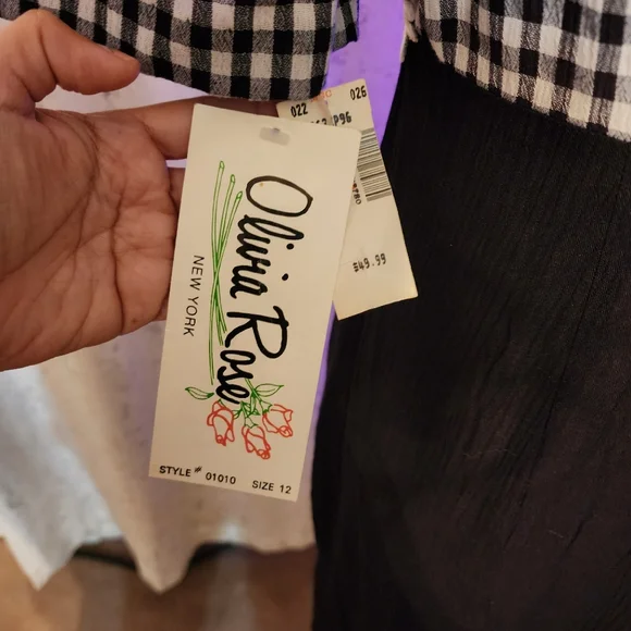 Olivia Rose Vintage 90’s Classic Black & White Dress - Picture 5 of 6